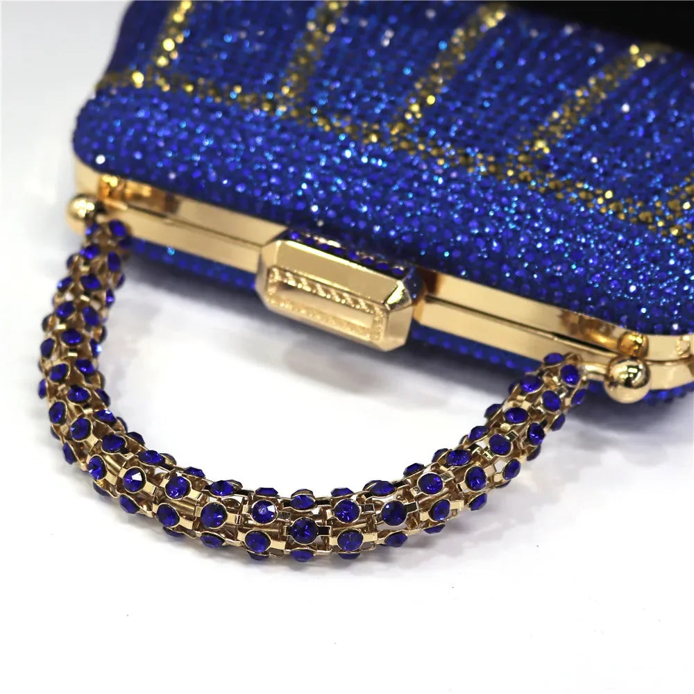 CLUTCH GLITTER BAG FOR EVENING - Piña Colada