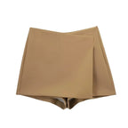 High Waist Tiered Skort – Chic Casual Elegance - Piña Colada