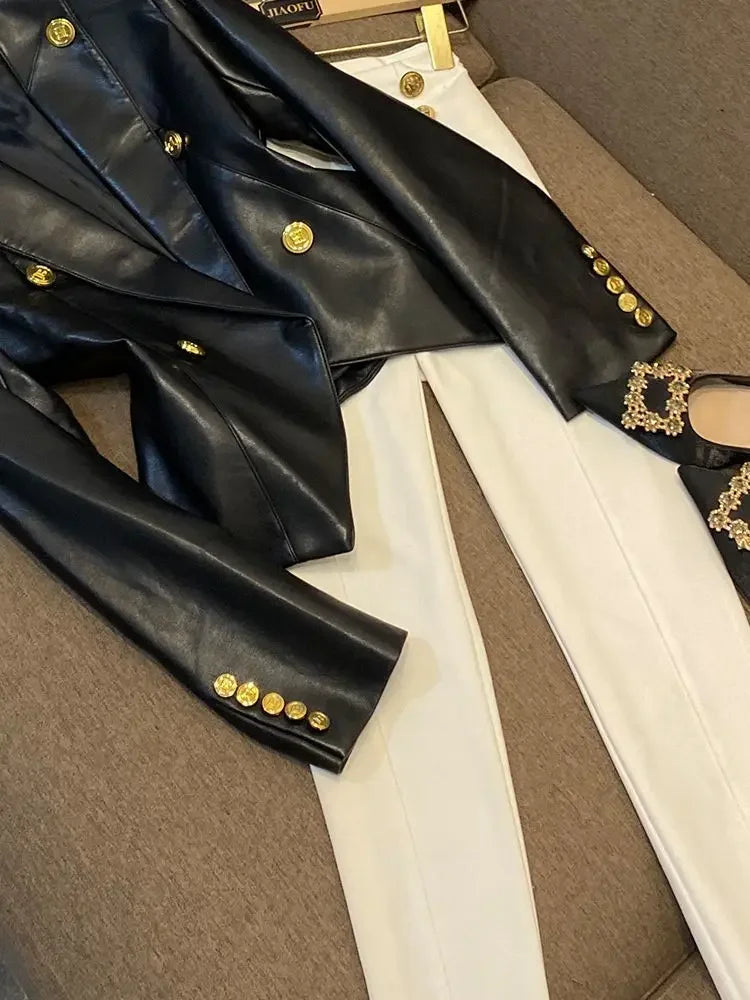 Slim-Fit Office Lady Jacket - Piña Colada