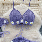 Halter Knit Two-Piece Set - Piña Colada