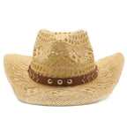 Summer Bohemian Shell Straw Hat - Piña Colada