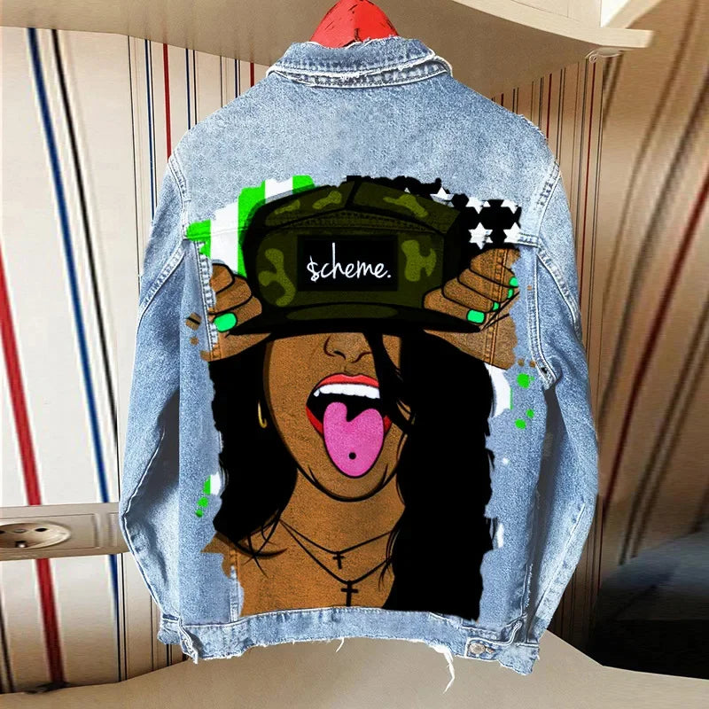 Denim Jacket Girl - Piña Colada