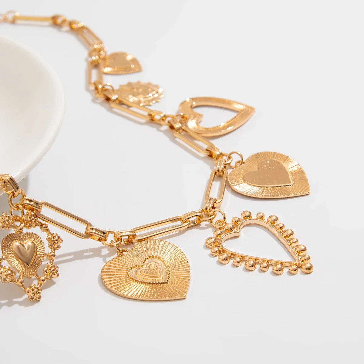 Big Love Heart Pendant - Piña Colada