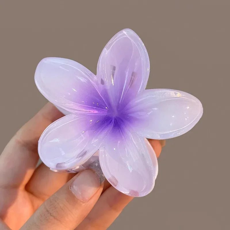 Gradient Hair Clips Women Flower - Piña Colada