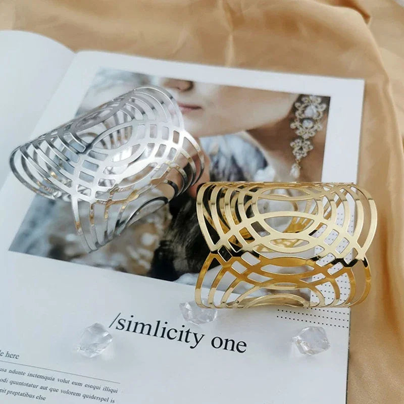 Geometric Cuff Bracelet - Piña Colada