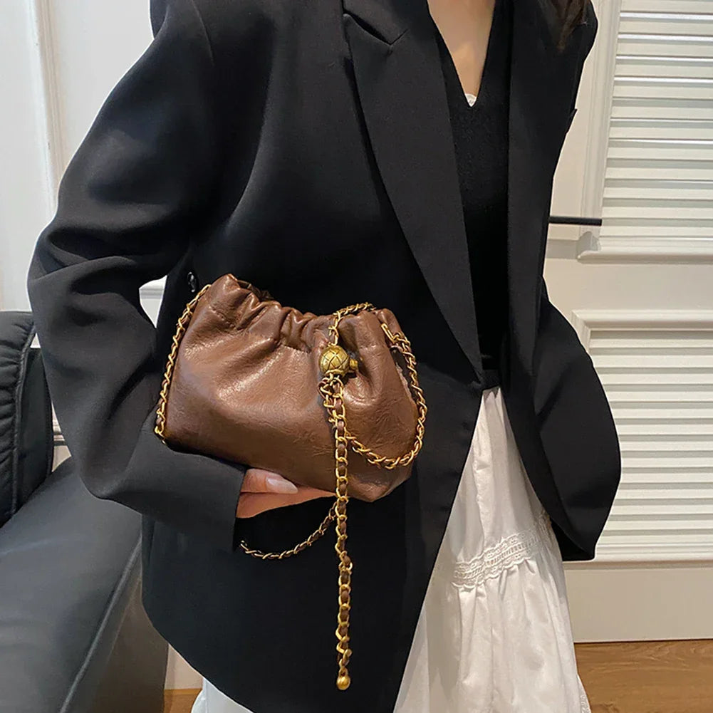 Crossbody Tote Bag PU Leather - Piña Colada
