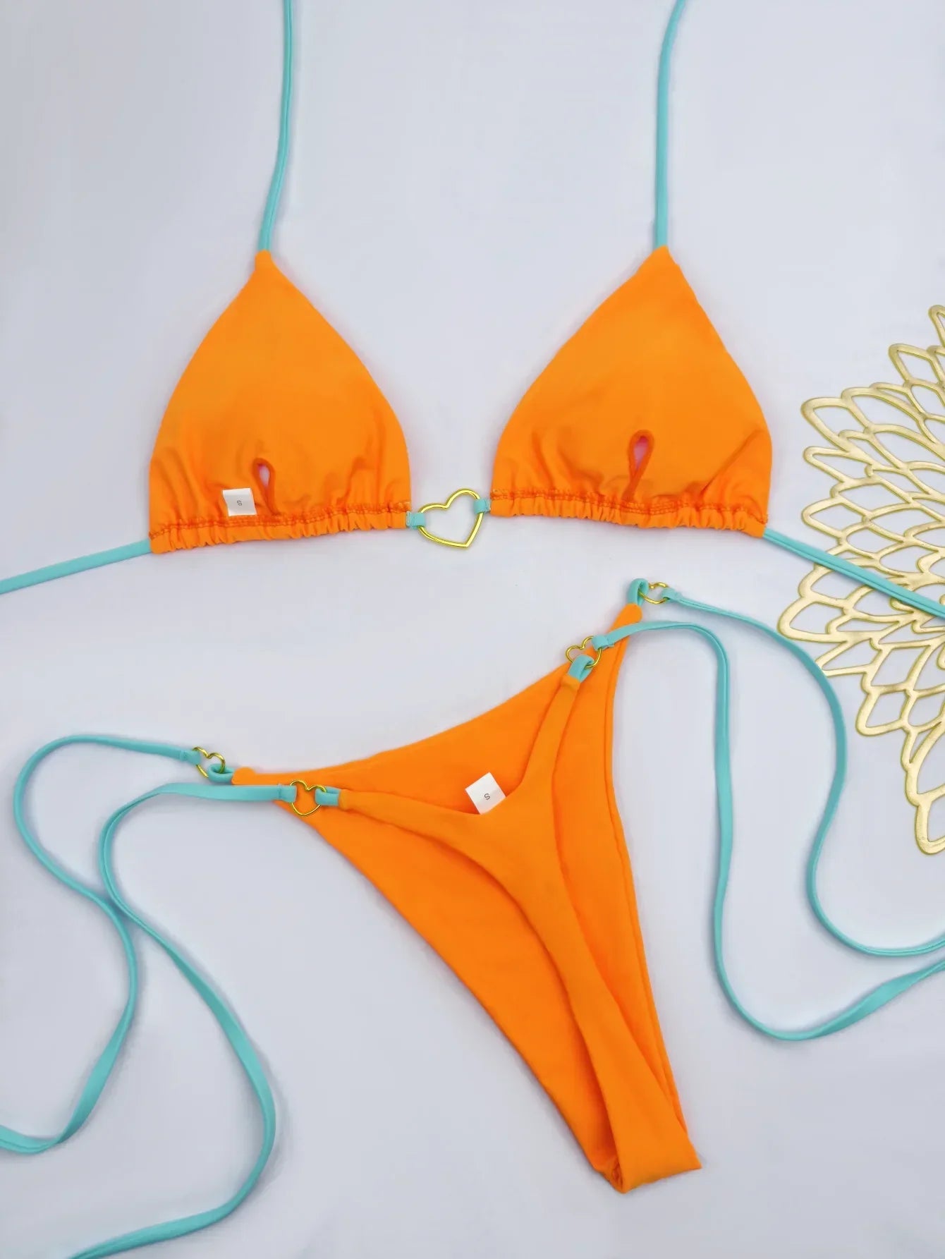 Bikini Low Waist Lace-up - Piña Colada