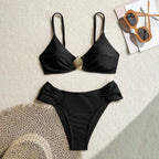 High-Waist String Bikini Set