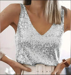 Sequins Summer Top - Piña Colada