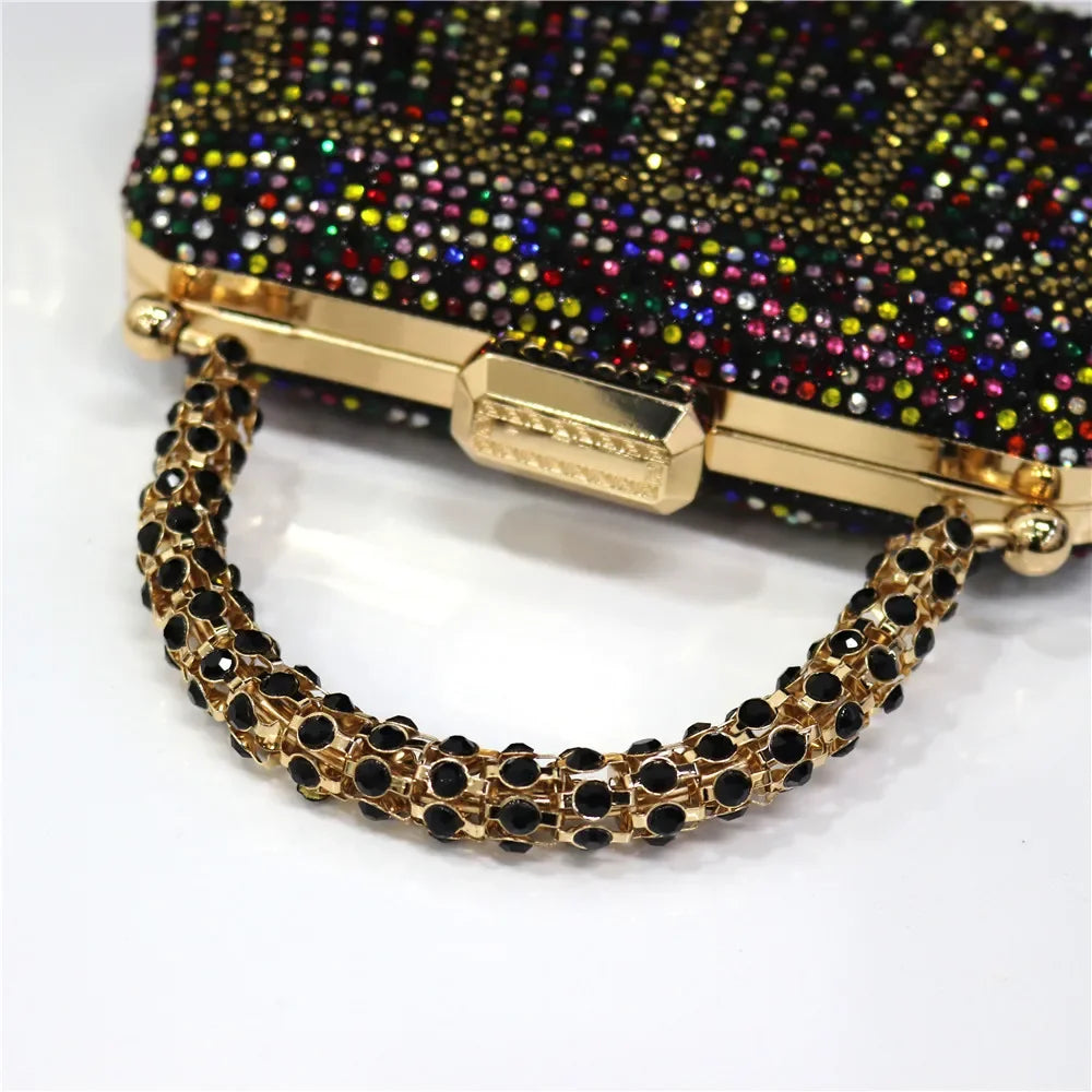 CLUTCH GLITTER BAG FOR EVENING - Piña Colada