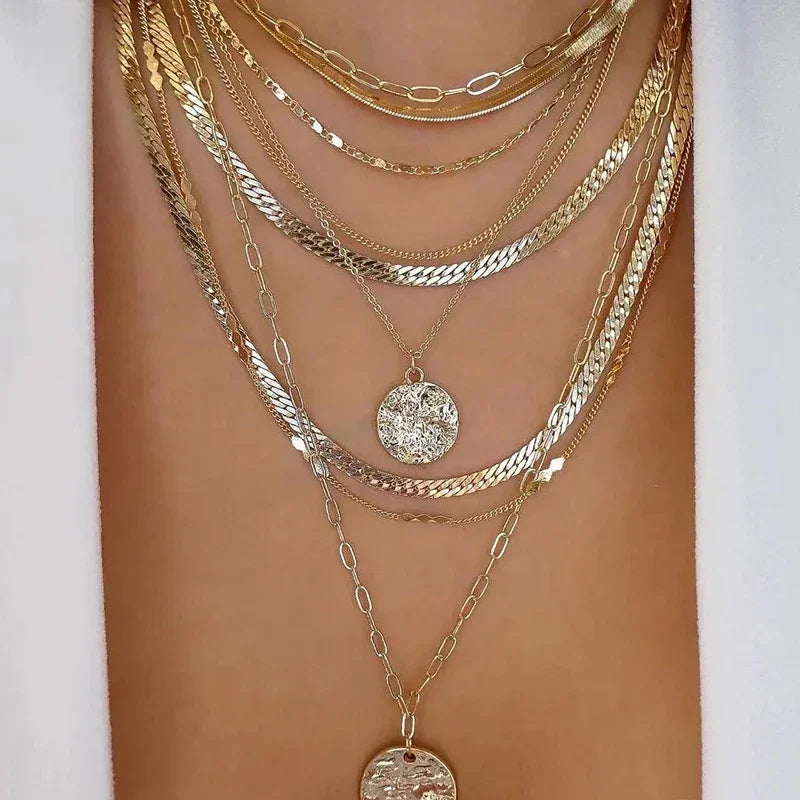 Bohemia Multilayer Necklaces - Piña Colada