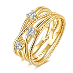 925 Sterling Ring Gold - Piña Colada