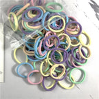 50PCS Elastic Hair Bands Set - Piña Colada