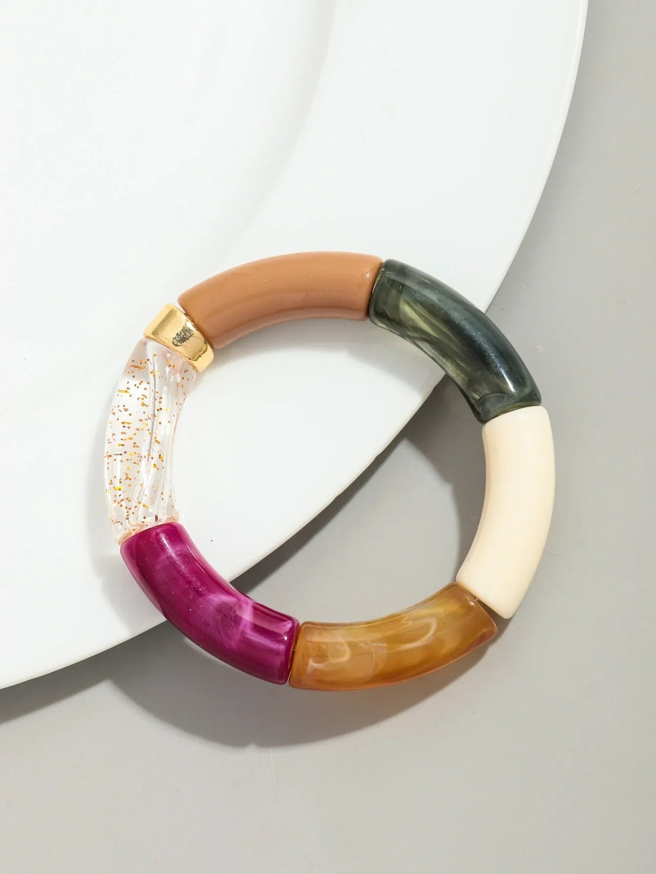 Acrylic Design Bracelet - Piña Colada