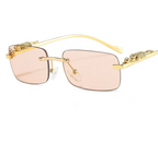 Square Rimless Sunglasses - Piña Colada