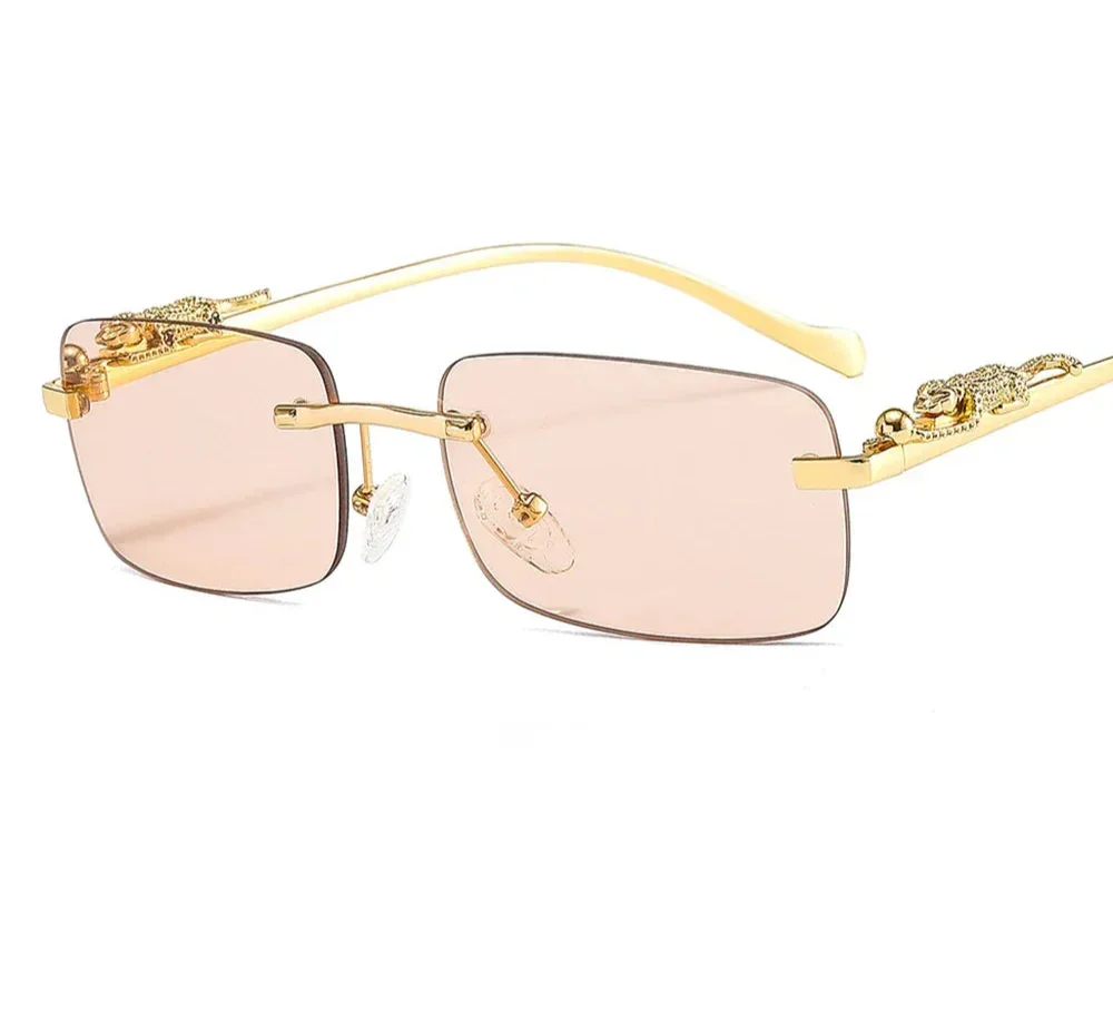 Square Rimless Sunglasses - Piña Colada