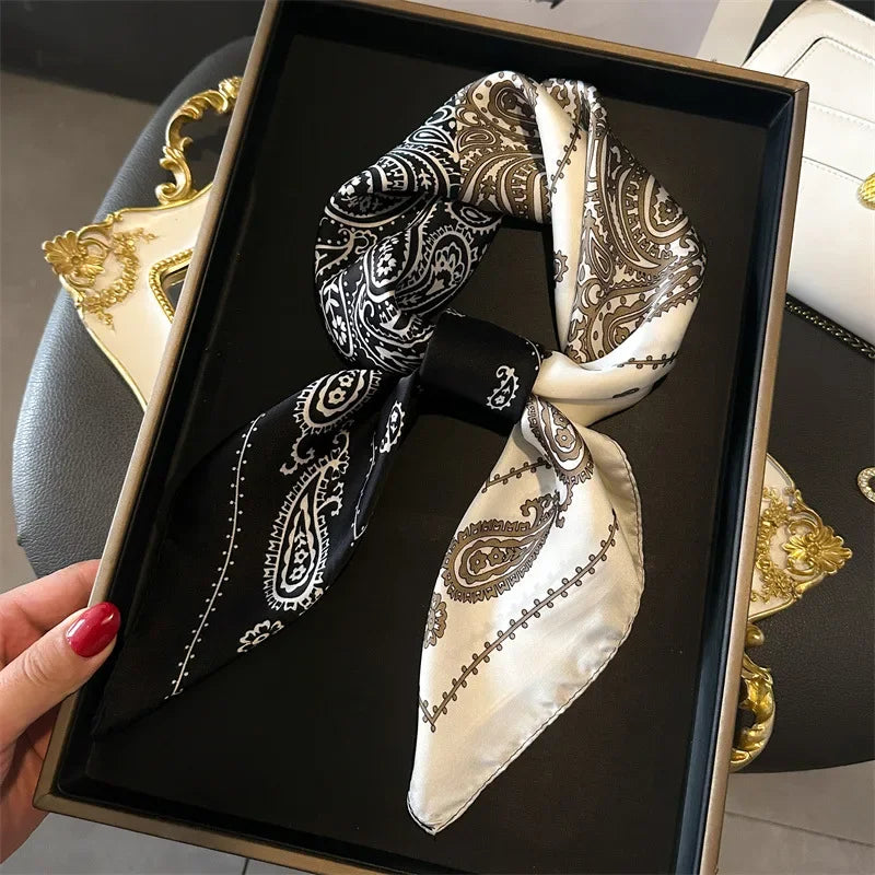 Square Scarf Silk Thin - Piña Colada