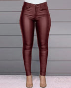 High Waisted Tight Pants - Piña Colada