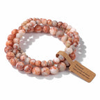 3Pcs Natural Stone Beaded Bracelets Set - Piña Colada