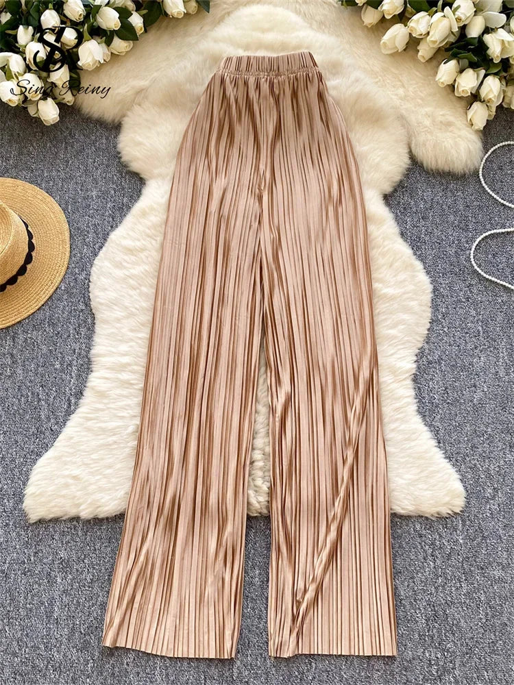 Summer Casual Pants Women High Waist - Piña Colada