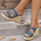 New Summer Round Toe Denim - Piña Colada
