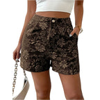 Floral Low Waist Shorts – Casual Fit - Piña Colada