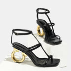 Peep Toe Sandals Elegant - Piña Colada
