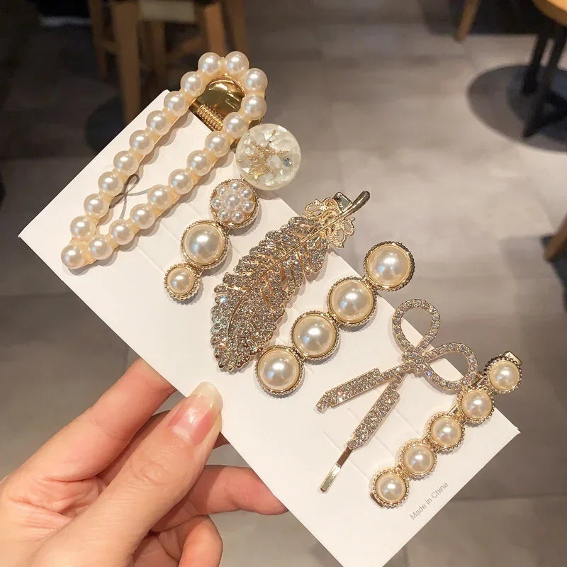 Trendy Geometric Hairpins for Women - Piña Colada