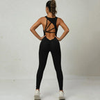 Seamless Sleeveless Yoga Jumpsuit for Women - Piña Colada
