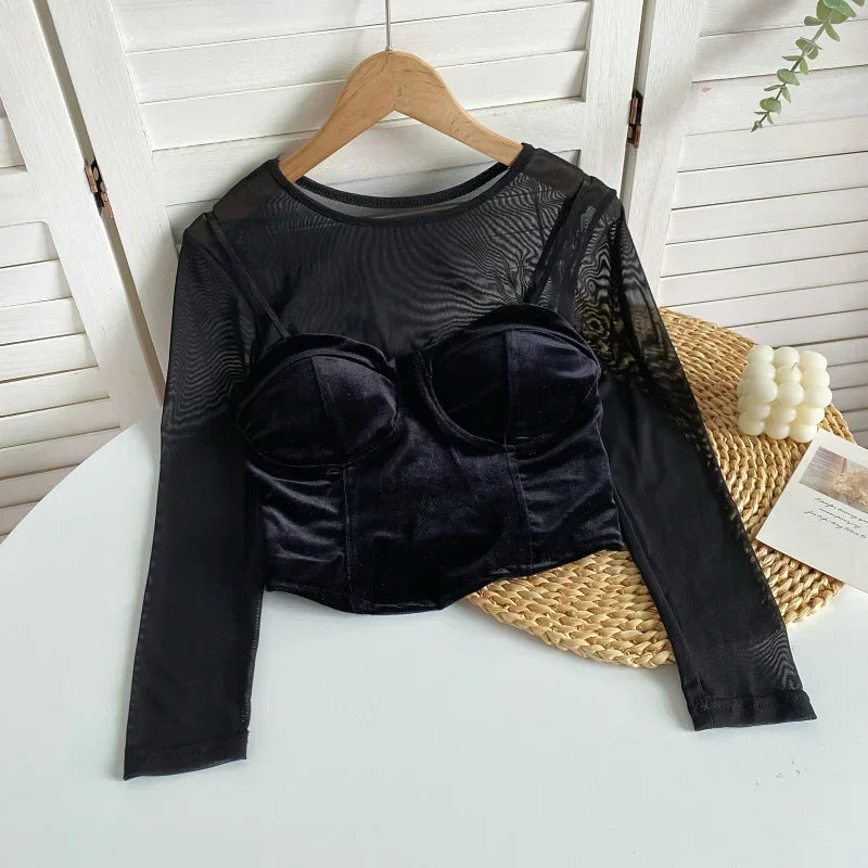 Velvet Short Top - Piña Colada