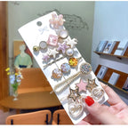 Trendy Geometric Hairpins for Women - Piña Colada