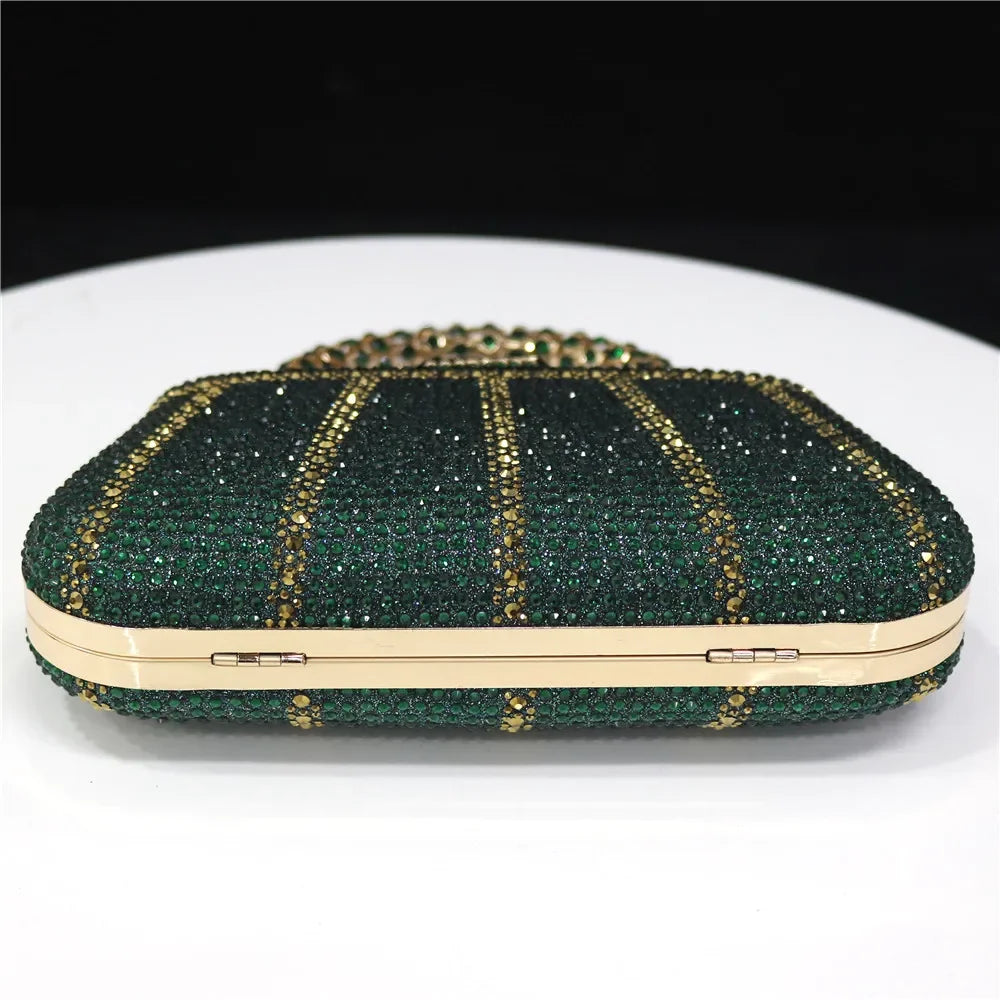 CLUTCH GLITTER BAG FOR EVENING - Piña Colada