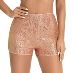 Women’s Sparkly Sequin Party Shorts - Piña Colada