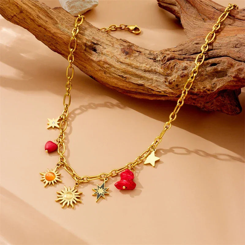 316L Stainless Steel Necklace New Trend - Piña Colada