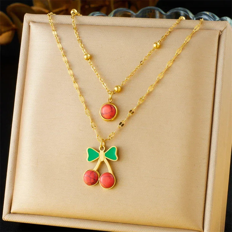 316L Stainless Steel Necklace New Trend - Piña Colada