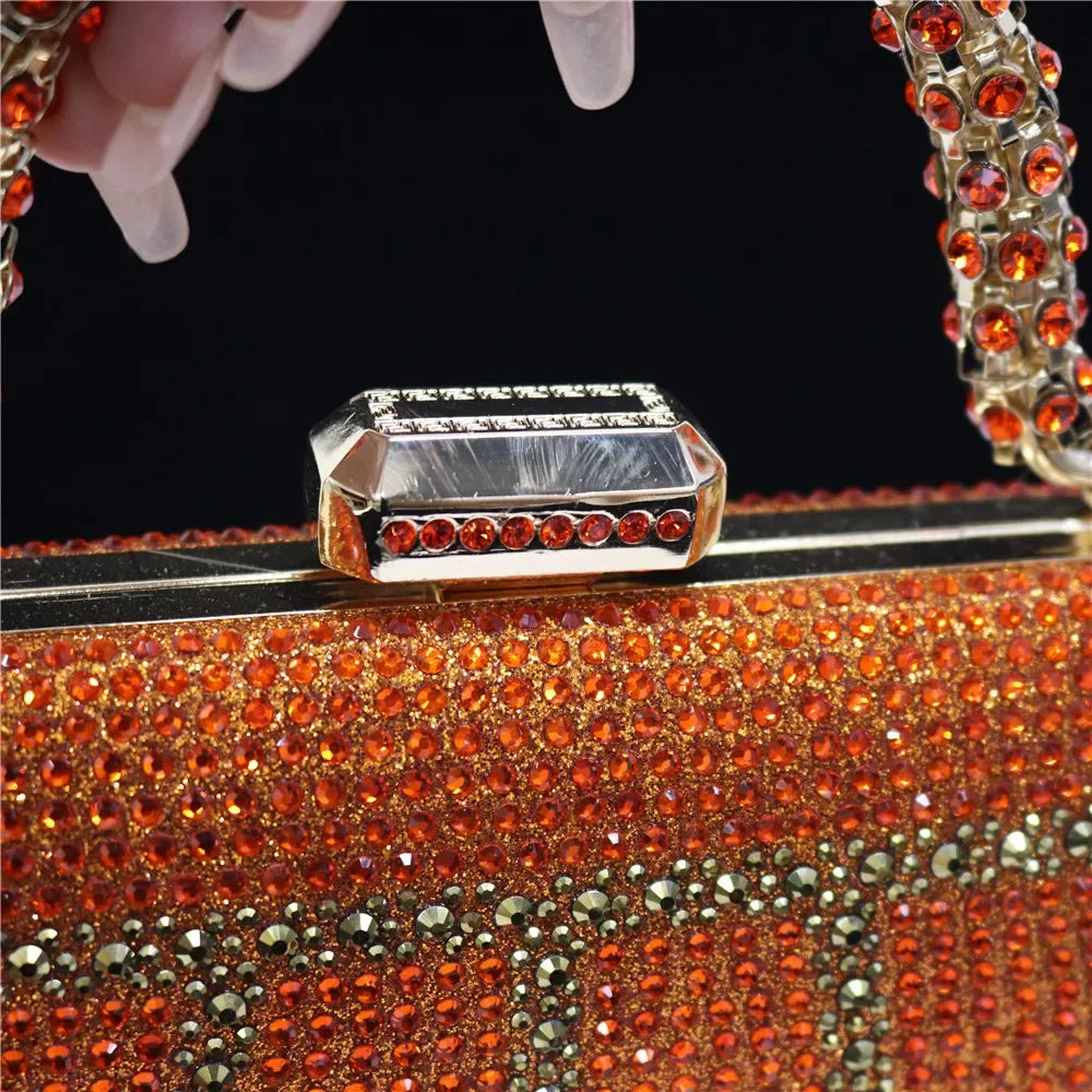 CLUTCH GLITTER BAG FOR EVENING - Piña Colada