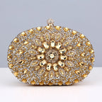 Crystal Floral Evening Clutch - Piña Colada