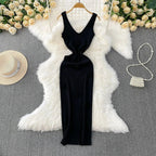 Chic Off Bodycon Dress Wrap Knitted - Piña Colada