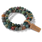3Pcs Natural Stone Beaded Bracelets Set - Piña Colada