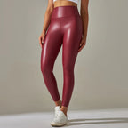 High-Waist Seamless Knee-Length Leggings - Piña Colada