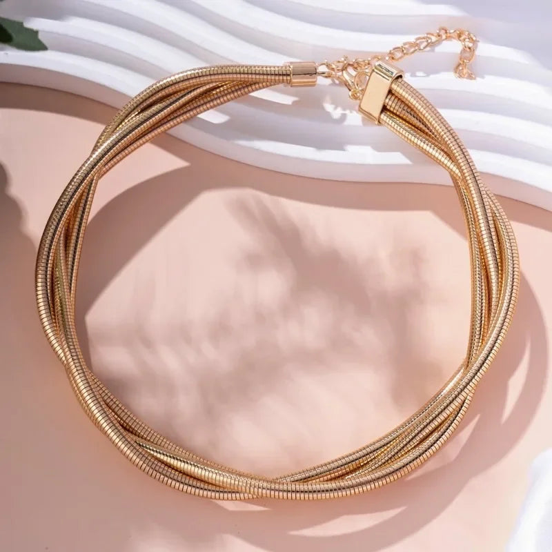 Spiral Necklace - Piña Colada