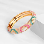 Bohemian Round Metal Bracelet - Piña Colada