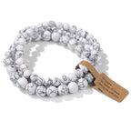 3Pcs Natural Stone Beaded Bracelets Set - Piña Colada