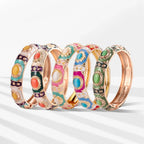 Bohemian Round Metal Bracelet - Piña Colada