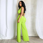 Casual Solid Summer Jumpsuit - Piña Colada