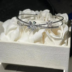 Luxury Rotatable Zircon Four-Leaf - Piña Colada