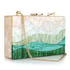 Geometric Box Clutch - Piña Colada