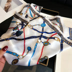 Square Scarf Silk Thin - Piña Colada