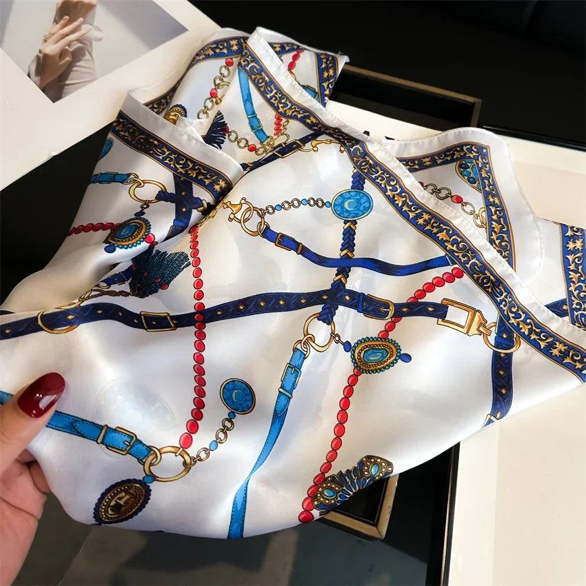 Square Scarf Silk Thin - Piña Colada