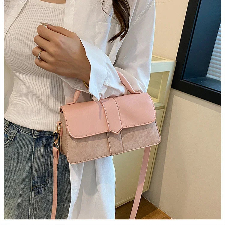 Leather Shoulder Bag - Piña Colada